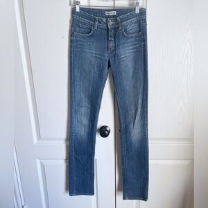 Acne Jeans Hex Pure Medium Wash Straight Leg Jeans Size 27/34